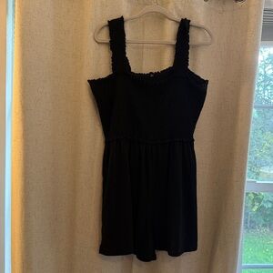 Black Sleeveless Romper